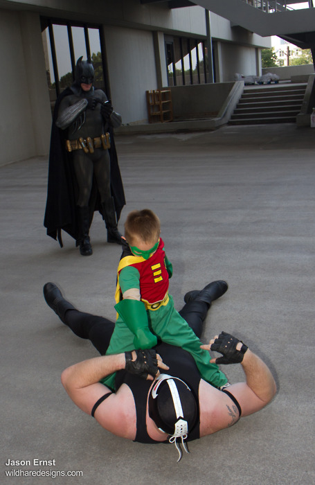 Batman and Robin Cosplayers Batman and Robin Cosplayers